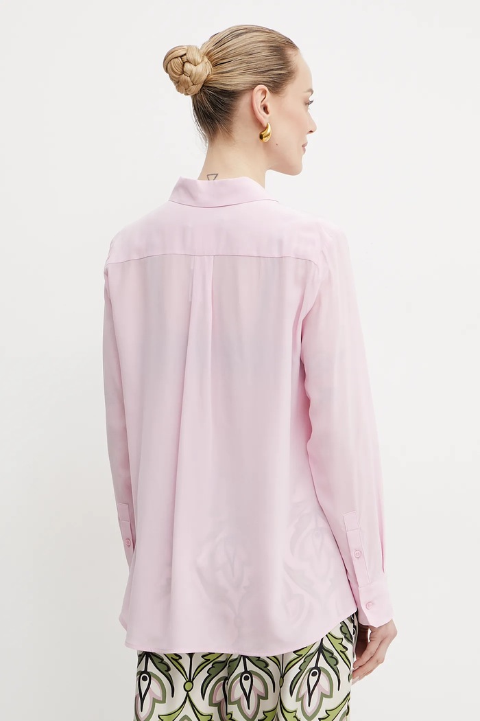Oblečení Hedvábné tričko Weekend Max Mara 2515111161600 růžová