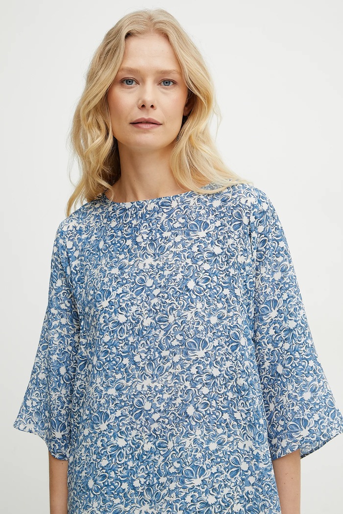 Weekend Max Mara selyemblúz kék 2515111102600