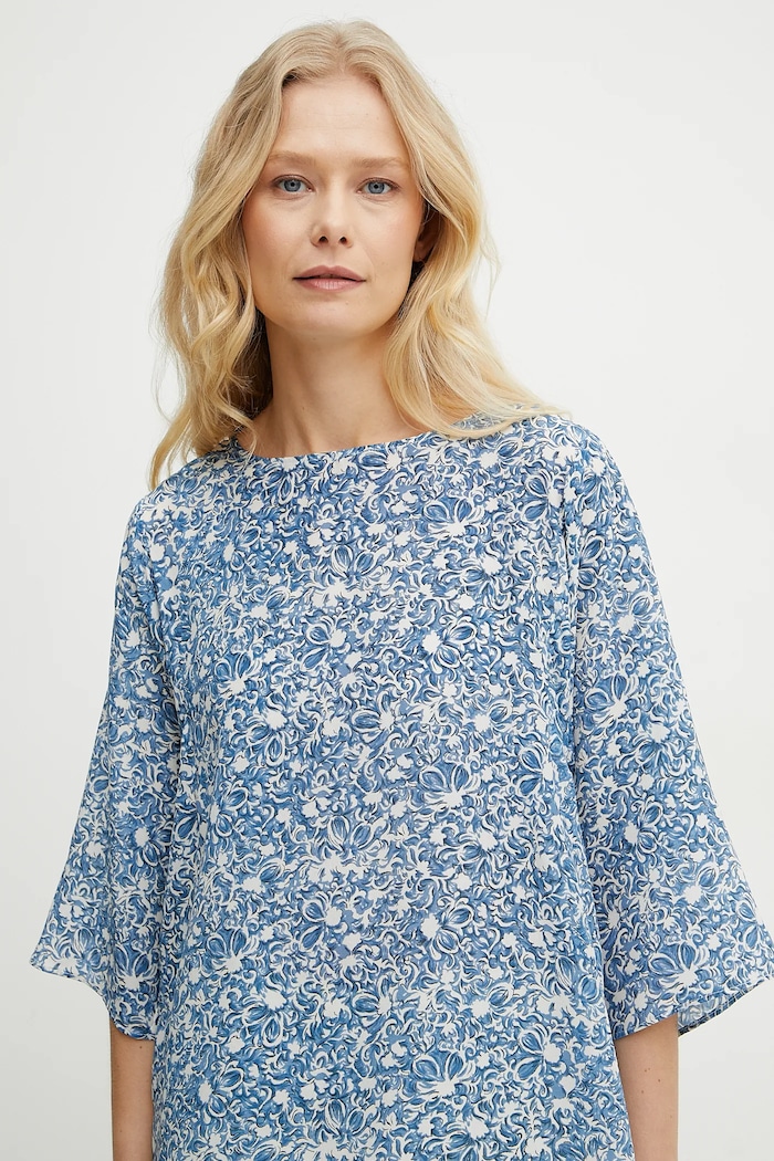 Weekend Max Mara selyemblúz kék 2515111102600