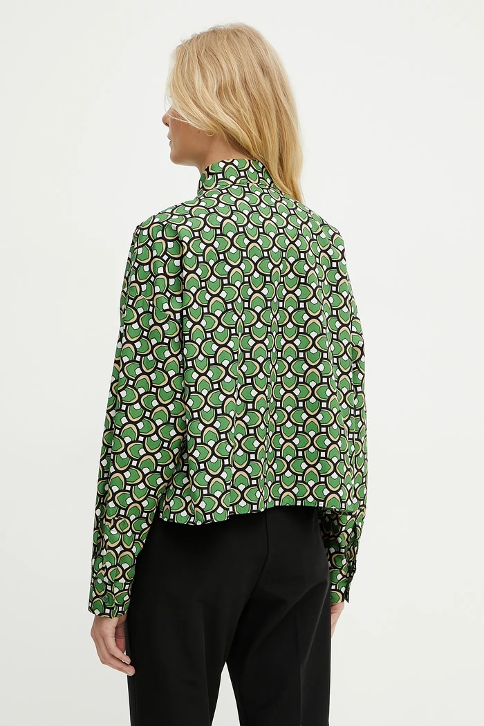 Odzież Weekend Max Mara koszula bawełniana 2515111112600 zielony