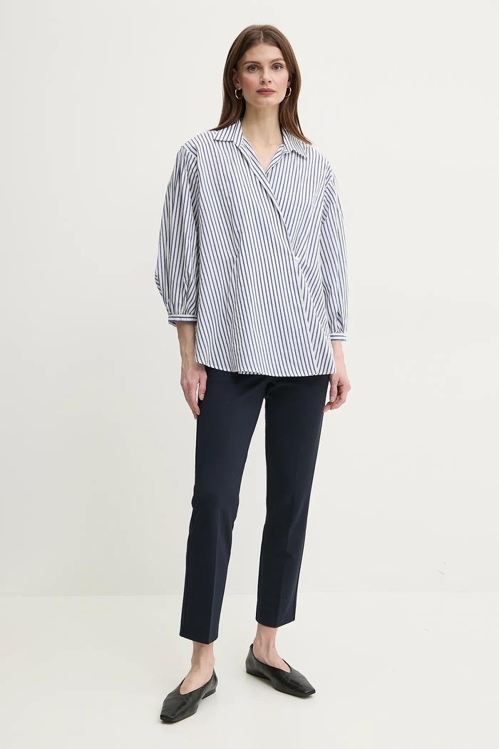 Μεταξωτό πουκάμισο Weekend Max Mara 2515111142600 μωβ SS25