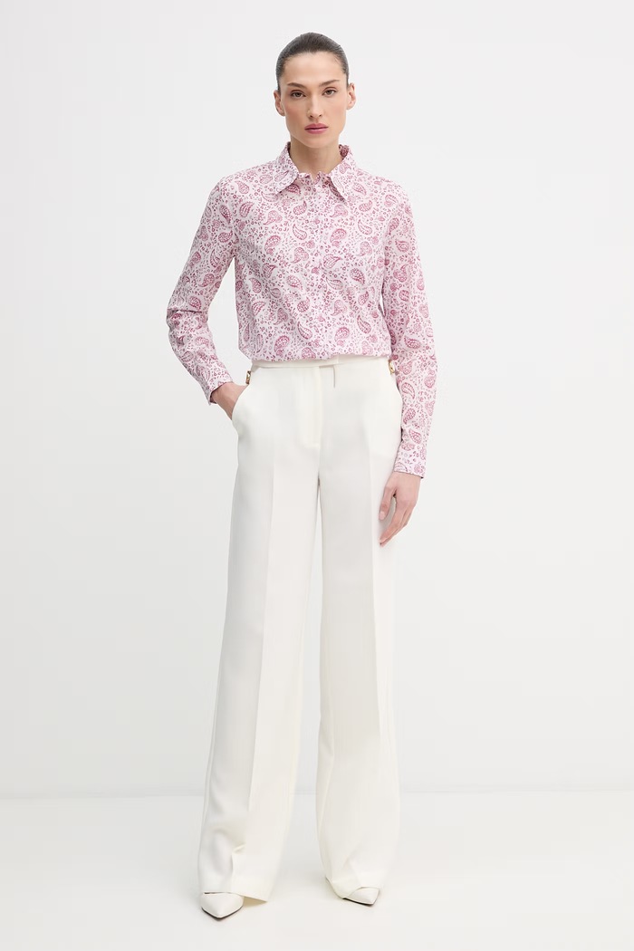 United Colors of Benetton košile dámská bavlněná 5Q6SDQ0AY růžová SS26