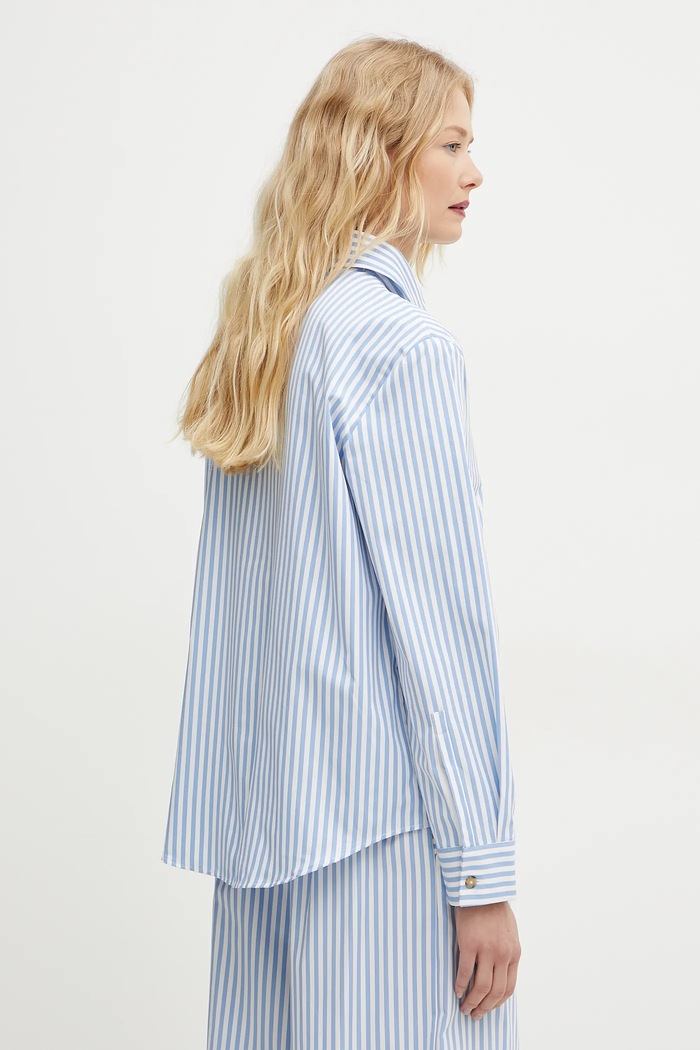 Abbigliamento MM by Max Mara camicia in cotone 2516111048600 blu