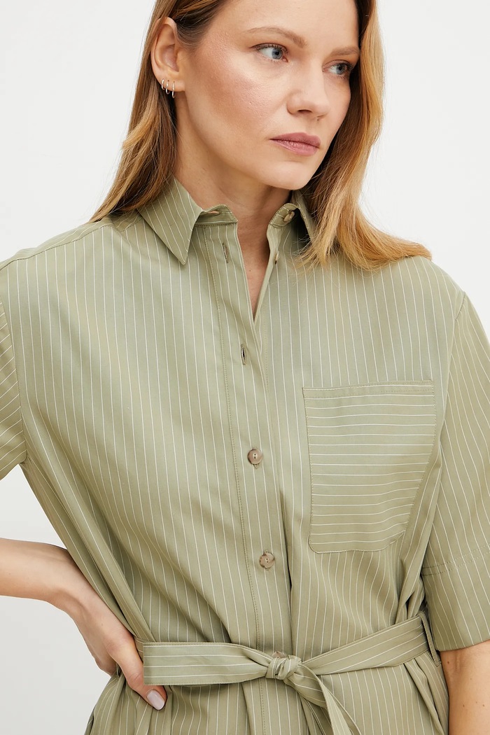 MM by Max Mara camicia in cotone verde 2516191018600