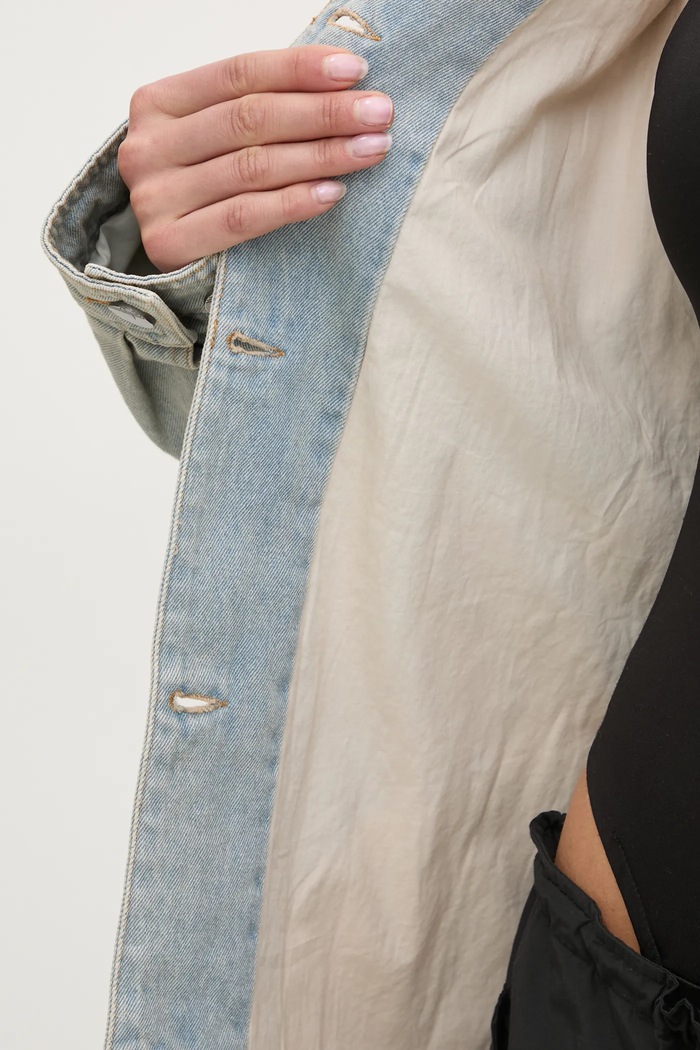 Jakna adidas Originals DENIM SHIRT JKT JX9209