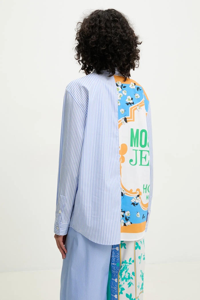 Abbigliamento Moschino Jeans camicia in cotone 0223.3725 blu