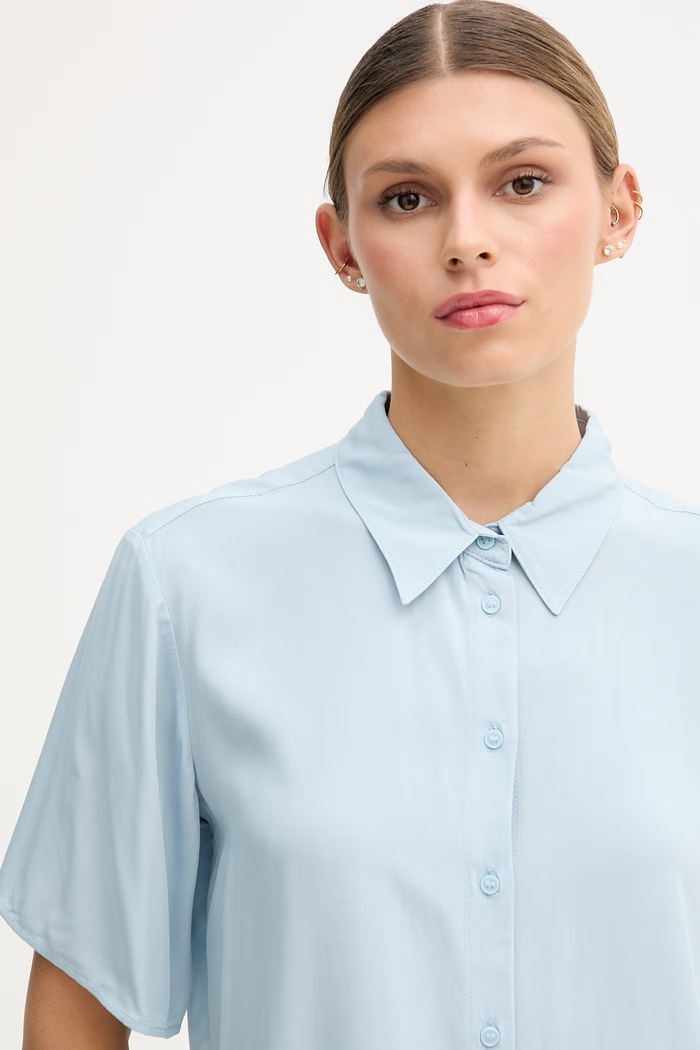 United Colors of Benetton női viszkóz ing kék 5WPWDQ0B1