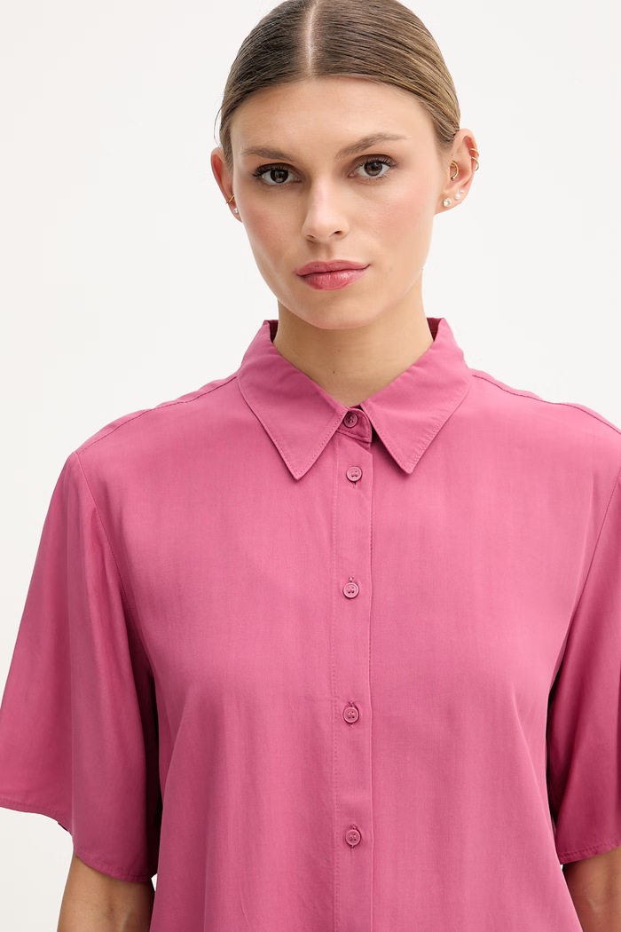 United Colors of Benetton női viszkóz ing rózsaszín 5WPWDQ0B1