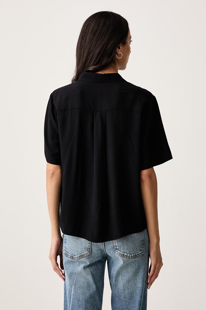 United Colors of Benetton Koszula damska z wiskozy 5WPWDQ0B1 czarny SS26