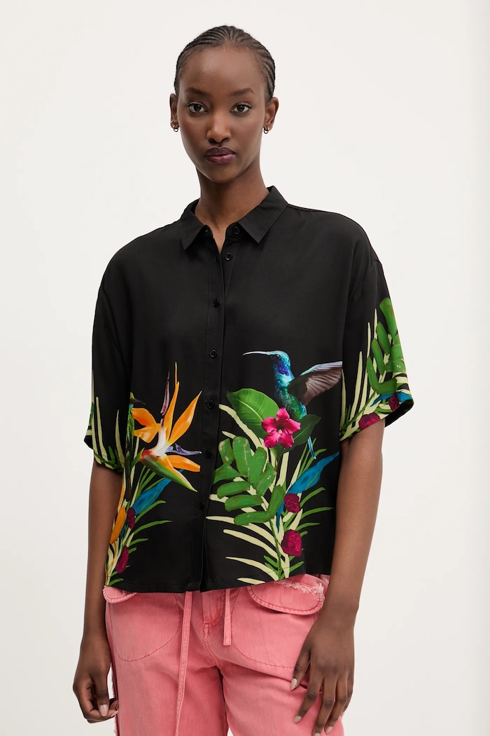 Риза Desigual ARTEMISA флорален черен 25SWCW39