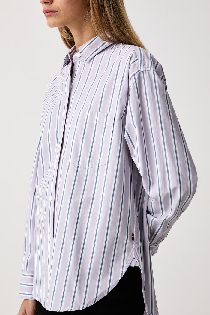 Srajca ženska bombažna HARLIE NEW BF SHIRT Levi's 001HM vijolična
