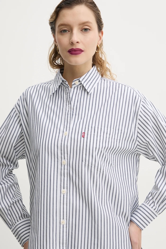Bavlnená košeľa Levi's HARLIE NEW BF SHIRT sivá 001HM