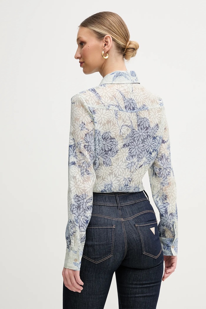 Oblečení Košile Guess ADELAIDE W5GH03.WH4K2 béžová