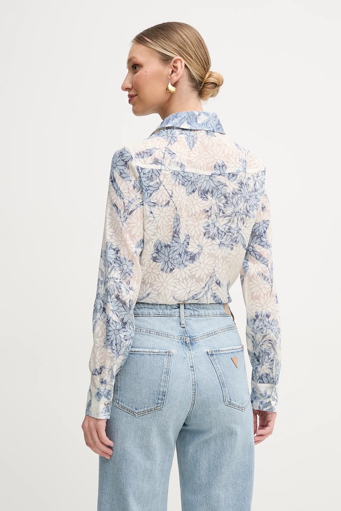 Oblečení Košile Guess ADELAIDE W5GH03.WH4K2 béžová