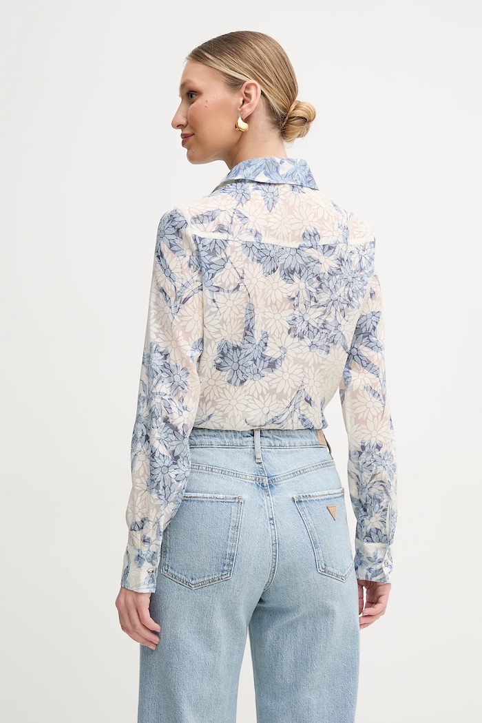 Oblečení Košile Guess ADELAIDE W5GH03.WH4K2 béžová
