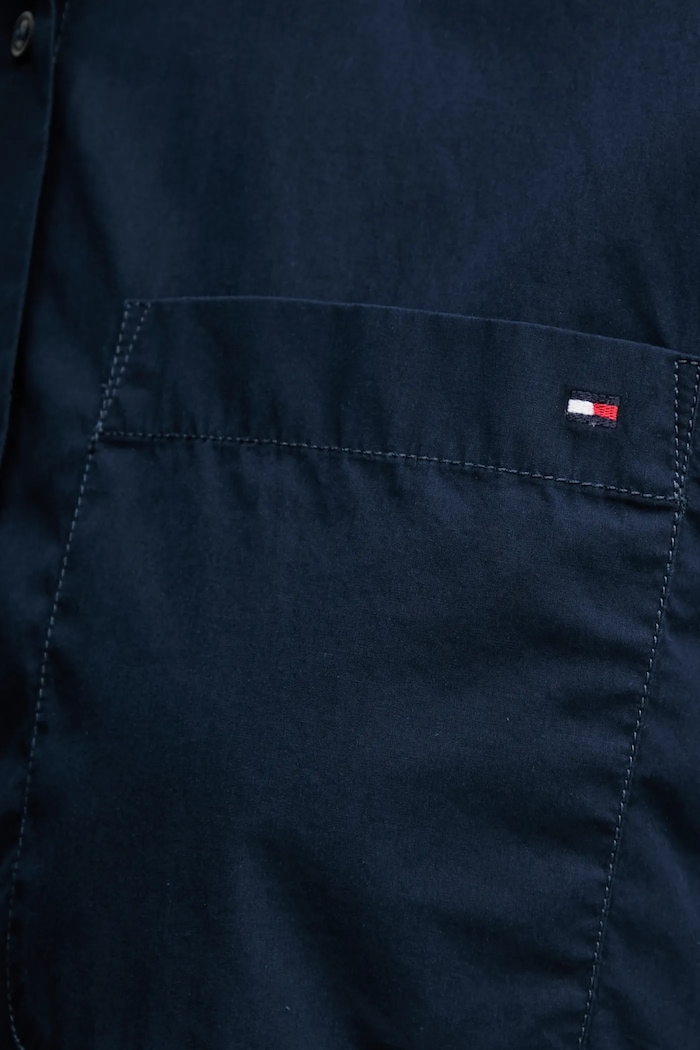 Pamučna košulja Tommy Hilfiger WW0WW44717 mornarsko plava