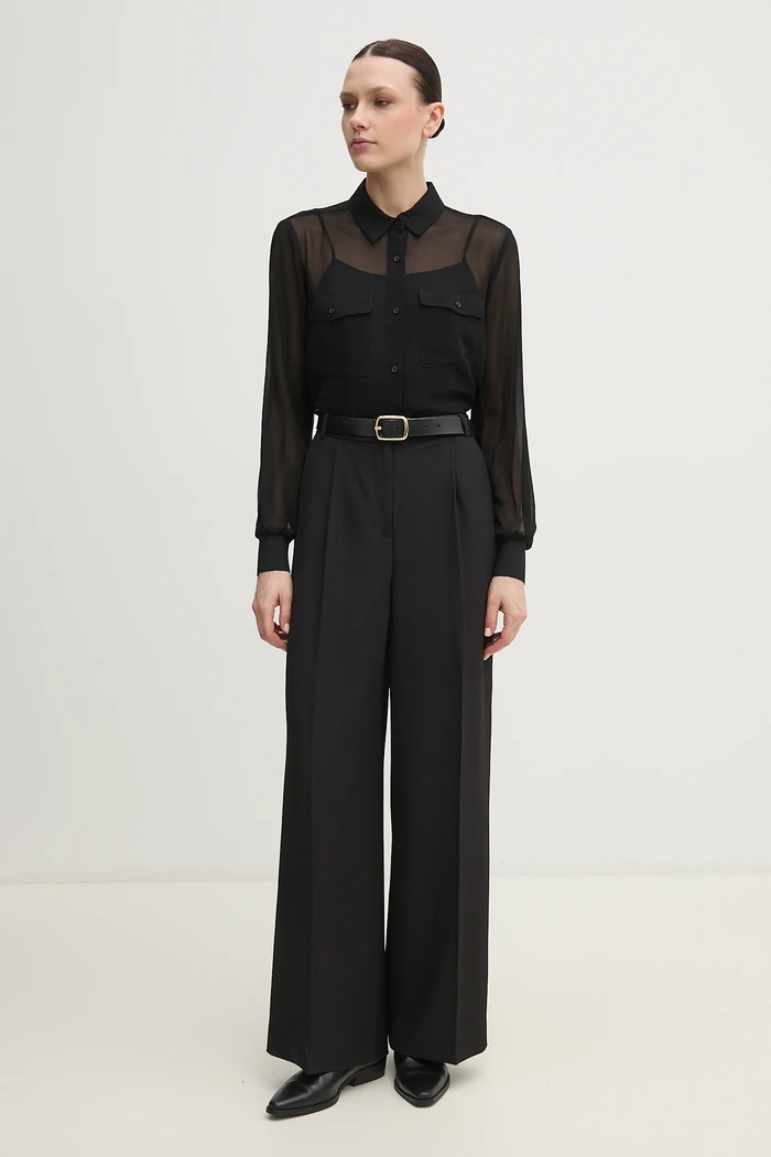 DKNY Koszula P51MGJ39 czarny SS25