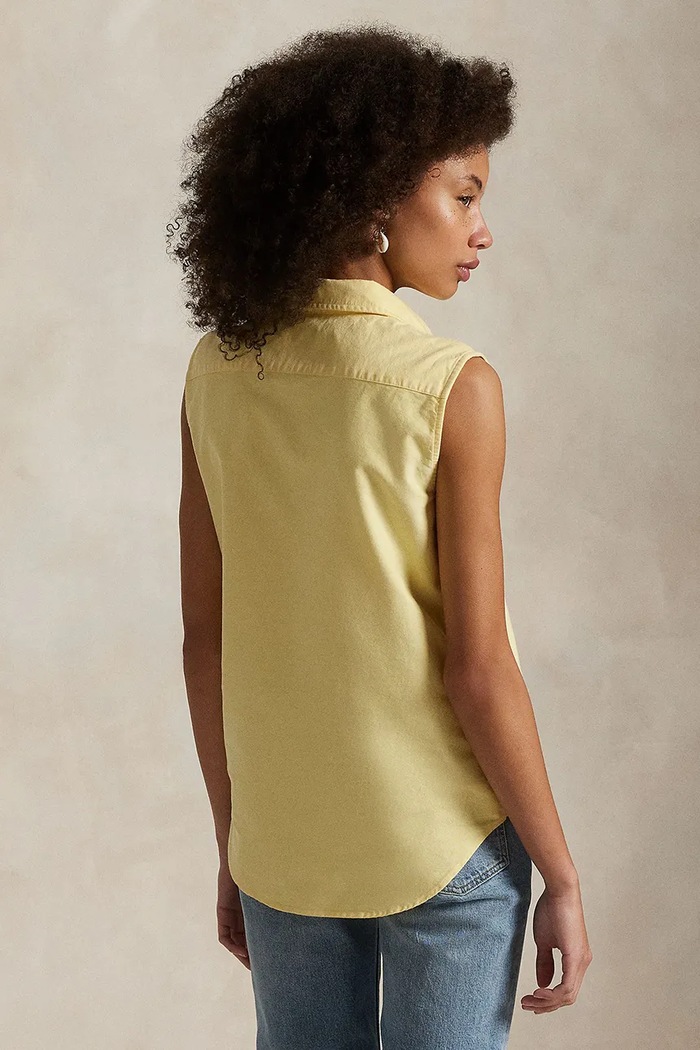Polo Ralph Lauren koszula damska bawełniana 211968896 żółty SS26