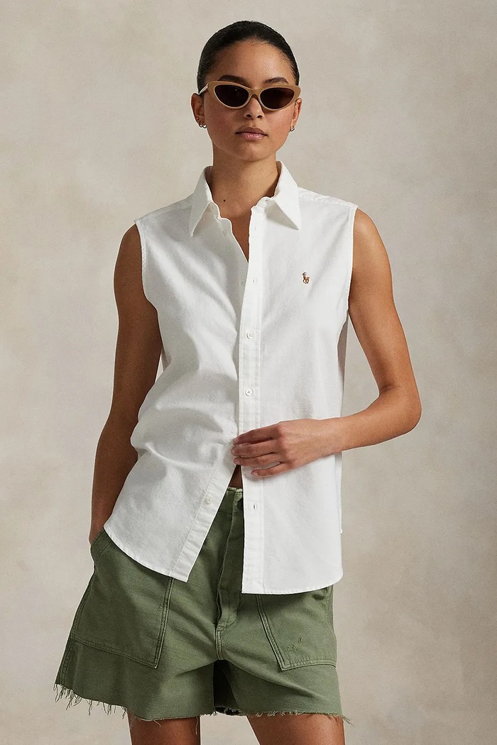 Bavlnená košeľa Polo Ralph Lauren jednofarebný biela 211968992