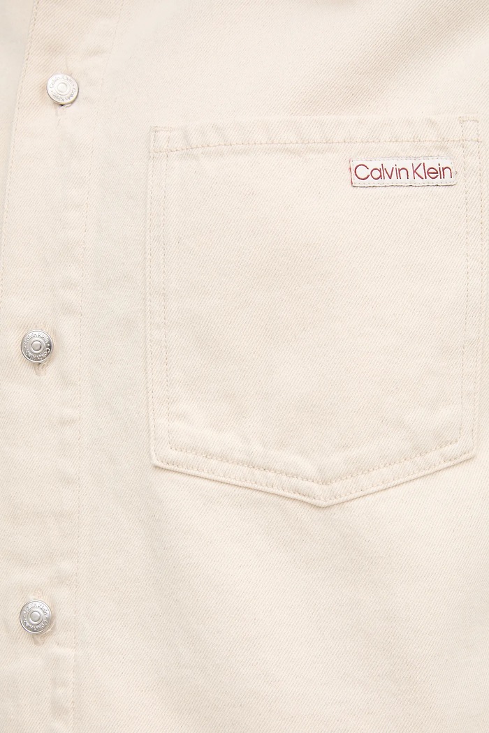 Calvin Klein Jeans koszula jeansowa J20J225175 beżowy