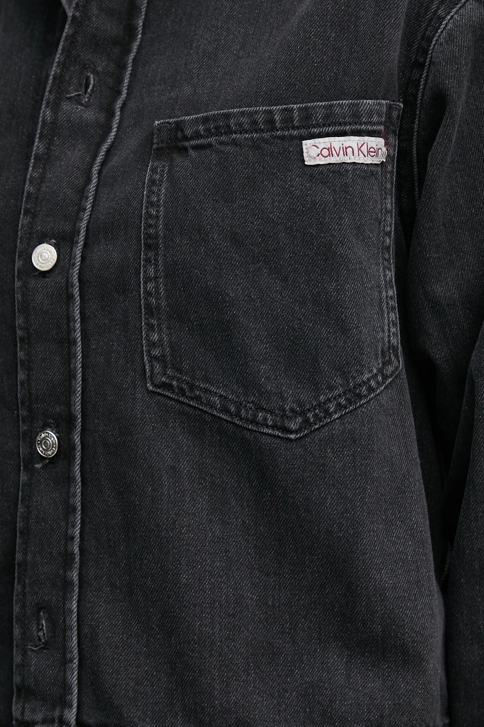 Calvin Klein Jeans koszula jeansowa J20J225517 czarny