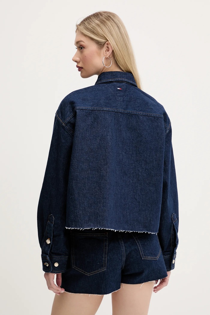 Oblečenie Rifľová bunda Tommy Jeans DW0DW20567 tmavomodrá