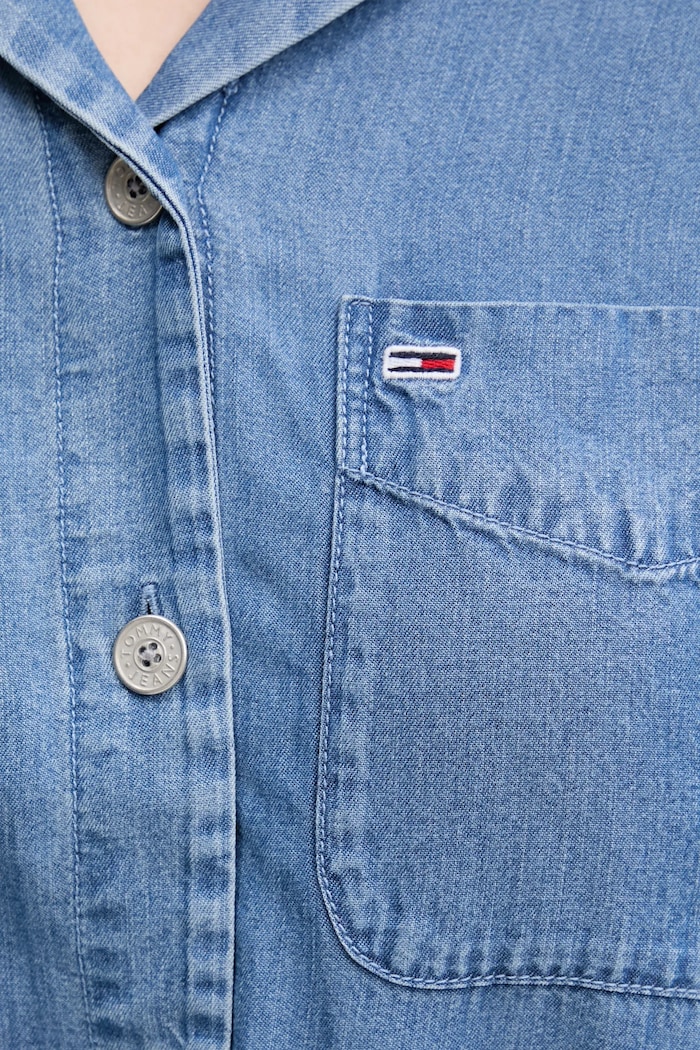 Košeľa Tommy Jeans DW0DW20603 modrá