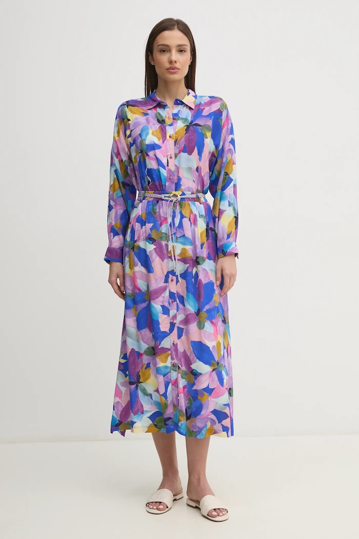 La Petite Française camasa CHERYL lung multicolor PFCHERYL