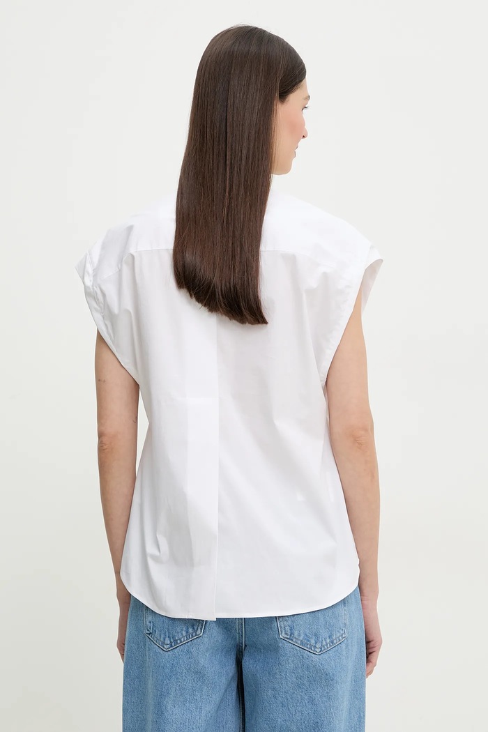 Ρούχα Βαμβακερό πουκάμισο PS Paul Smith W2R.341B.P21598 λευκό