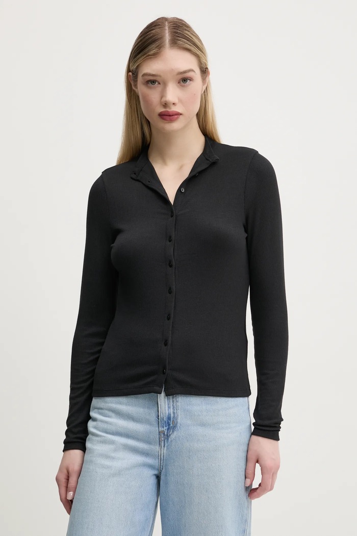 Blúzka Abercrombie & Fitch slim čierna KI139.5202.900