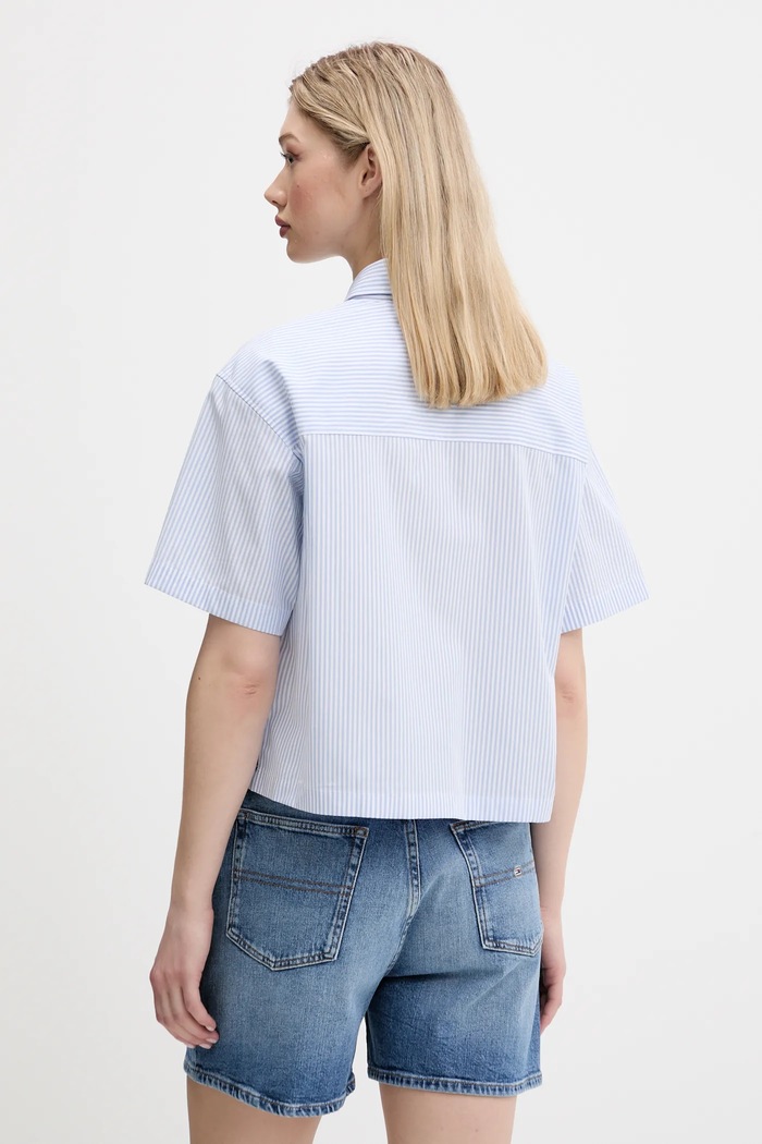 Oblečenie Bavlnená košeľa Guess Jeans W5GH98.WH7Q1 modrá