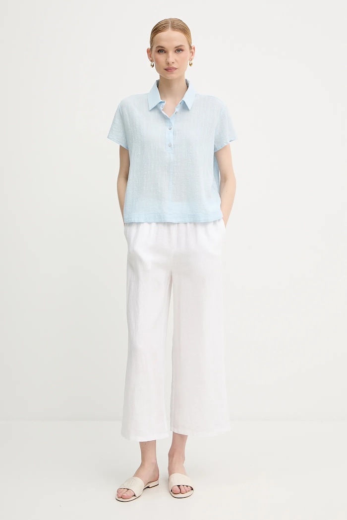 Halenka United Colors of Benetton 5ONVDQ0BQ modrá SS25