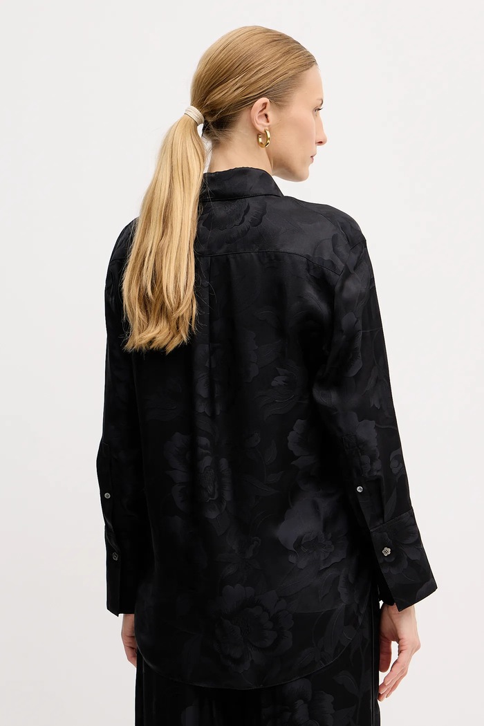 Ruházat Kenzo selyem ing FF52CH2549JR.99 fekete