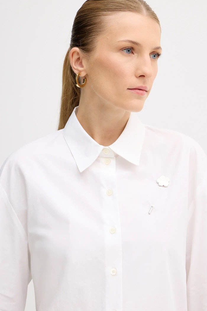 Bavlnená košeľa Kenzo biela FF52CH2549LB.01