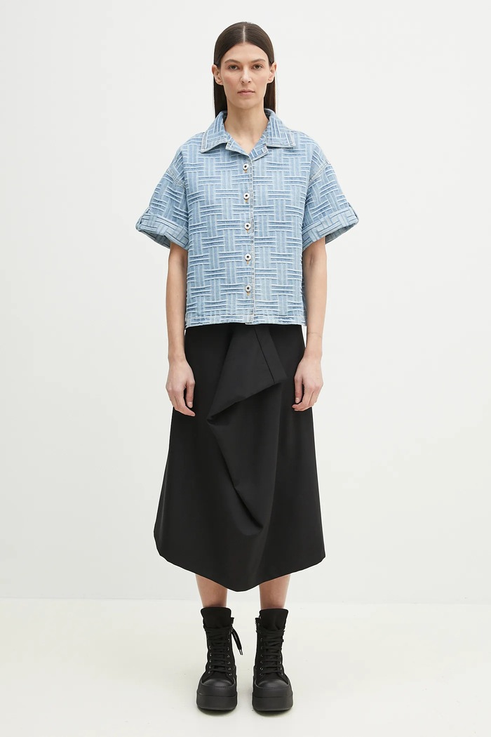 Kenzo denim shirt FF52DC2496J4.DB blue