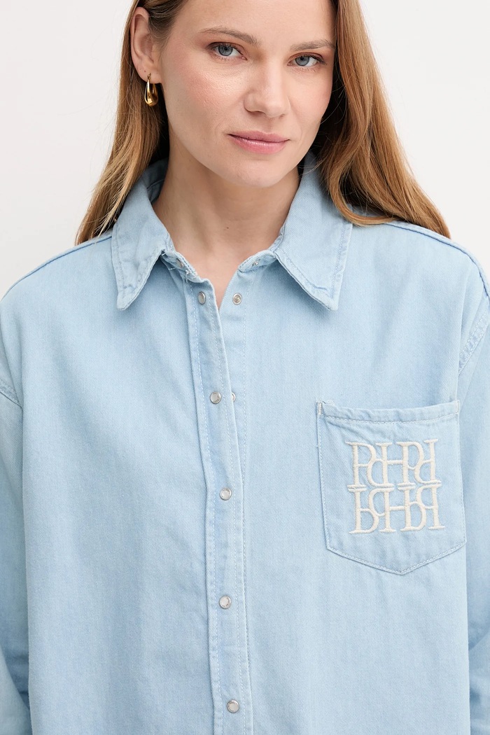 Pedro del Hierro cămașă jeans albastru 6639058
