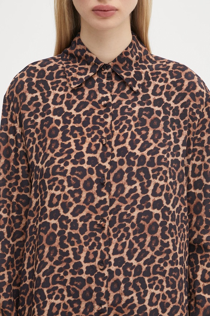 Πουκάμισο Anine Bing Bridget Shirt καφέ A.07.11162