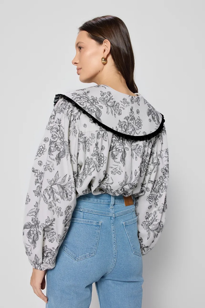 Βαμβακερό πουκάμισο Bizuu BELLIANO BANDO BELLIANO.BANDO.BIA.SS25 λευκό SS25