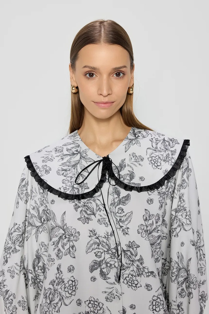 Βαμβακερό πουκάμισο Bizuu BELLIANO BANDO BELLIANO.BANDO.BIA.SS25 λευκό