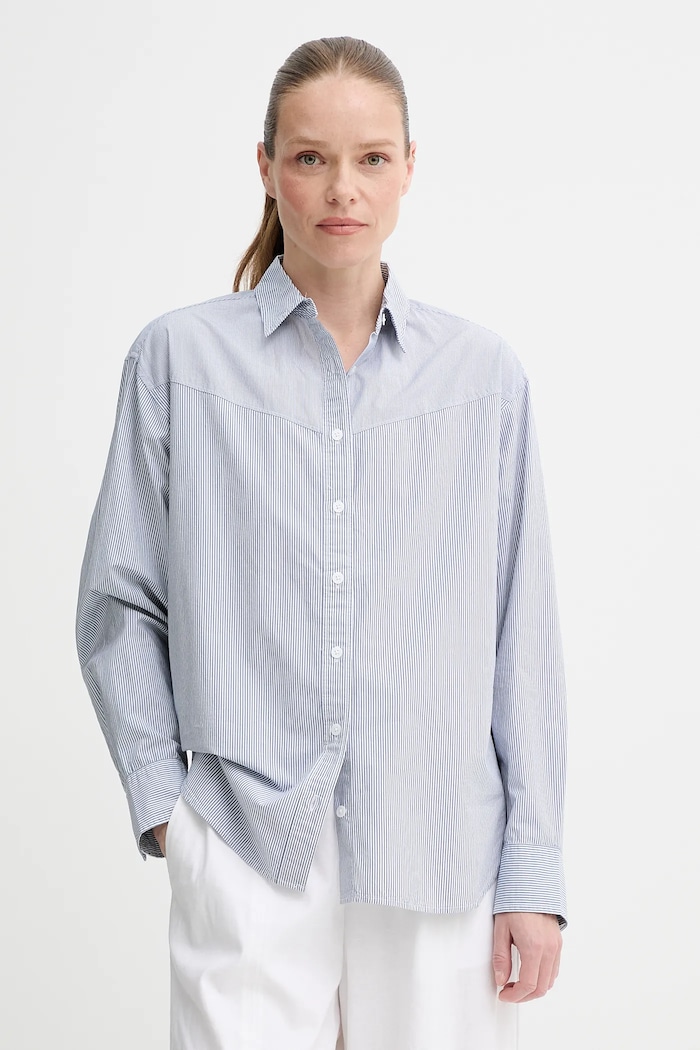 Levi's pamut ing HARLIE NOVELTY BF SHIRT pamut kék 001NI