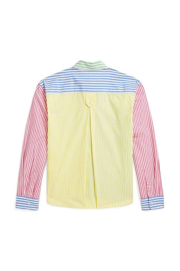 Fete Polo Ralph Lauren Camasa de bumbac pentru copii 313964276001 albastru