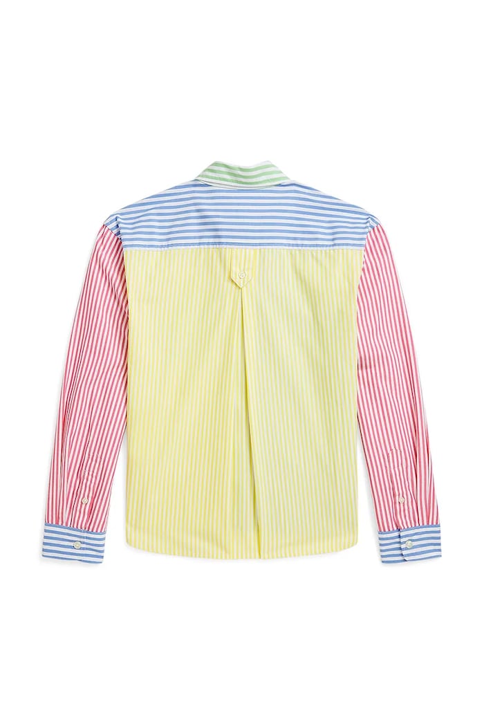 Fete Polo Ralph Lauren Camasa de bumbac pentru copii 313964276001 albastru