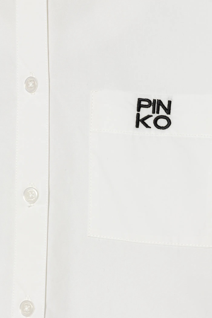 Παιδικό βαμβακερό πουκάμισο Pinko λευκό KFCA003.0.CA015
