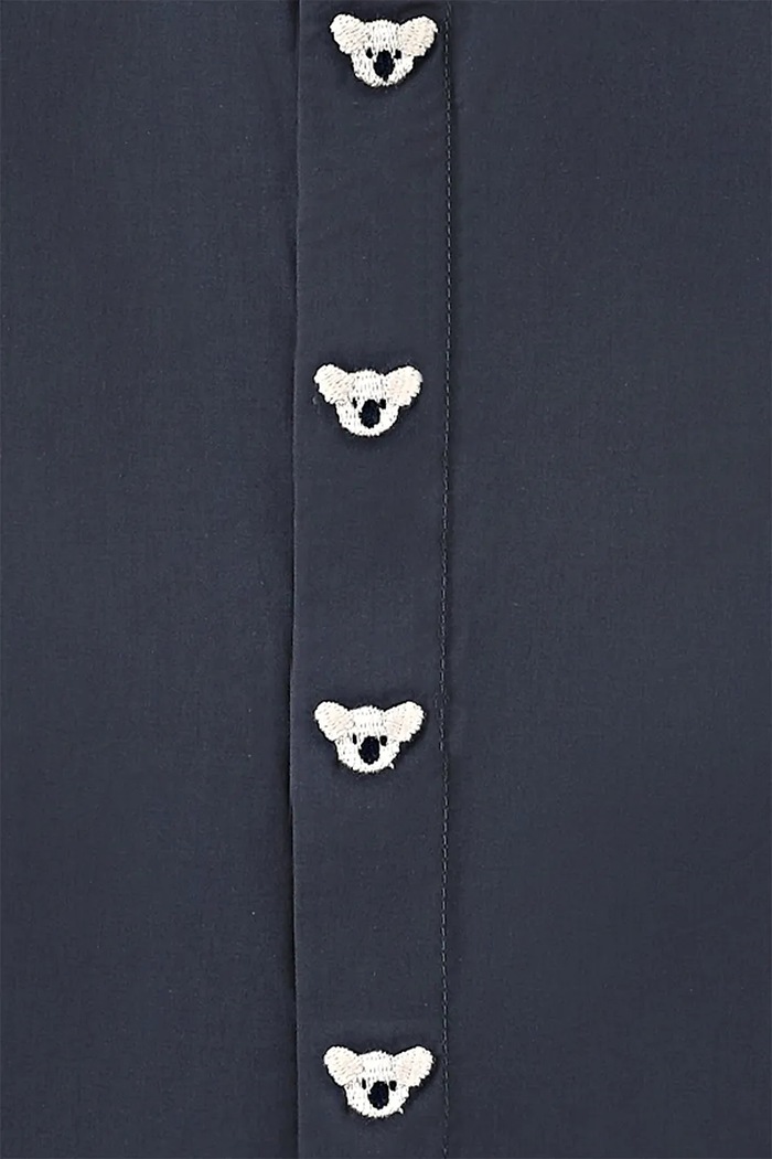 Donsje koszula bawełniana niemowlęca Lauden Shirt Koala 4096502.68.92 granatowy