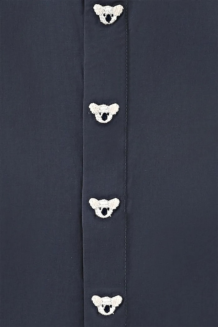 Donsje koszula bawełniana niemowlęca Lauden Shirt Koala 4096502.68.92 granatowy