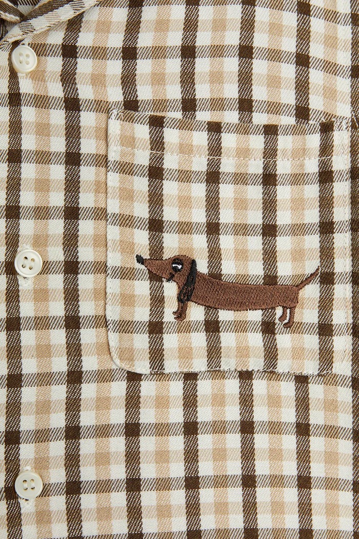Πουκάμισο Mini Rodini Gingham μπεζ 2522016013