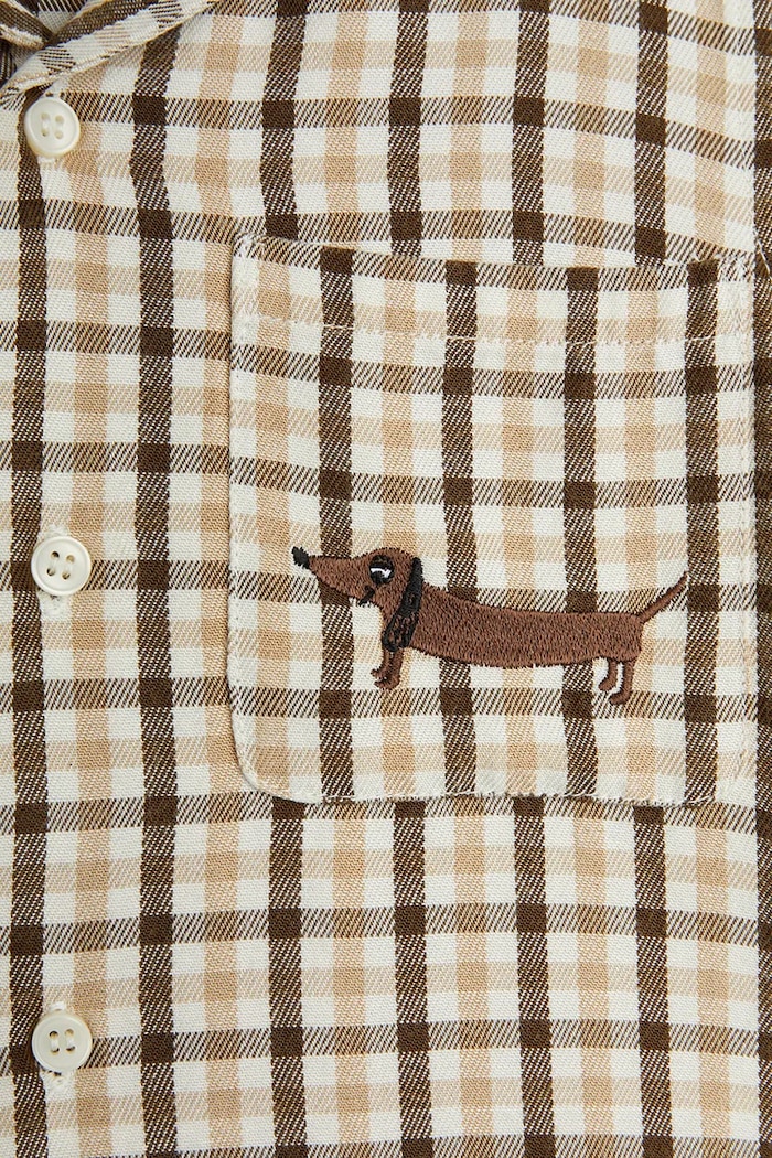Πουκάμισο Mini Rodini Gingham μπεζ 2522016013