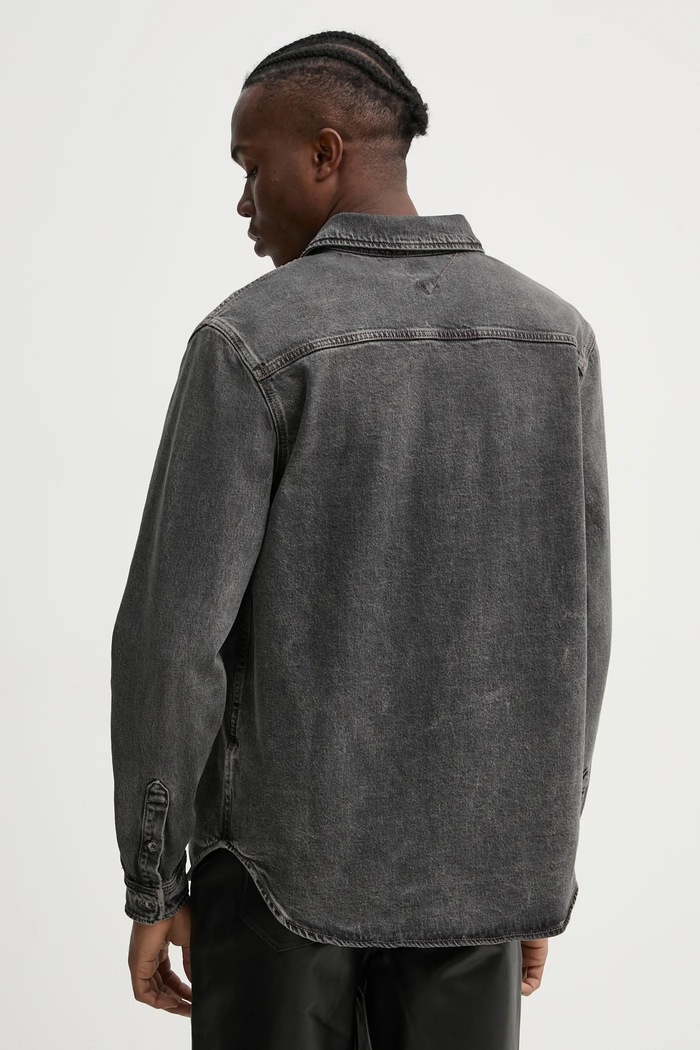 Odzież Tommy Jeans koszula jeansowa DM0DM20619 szary