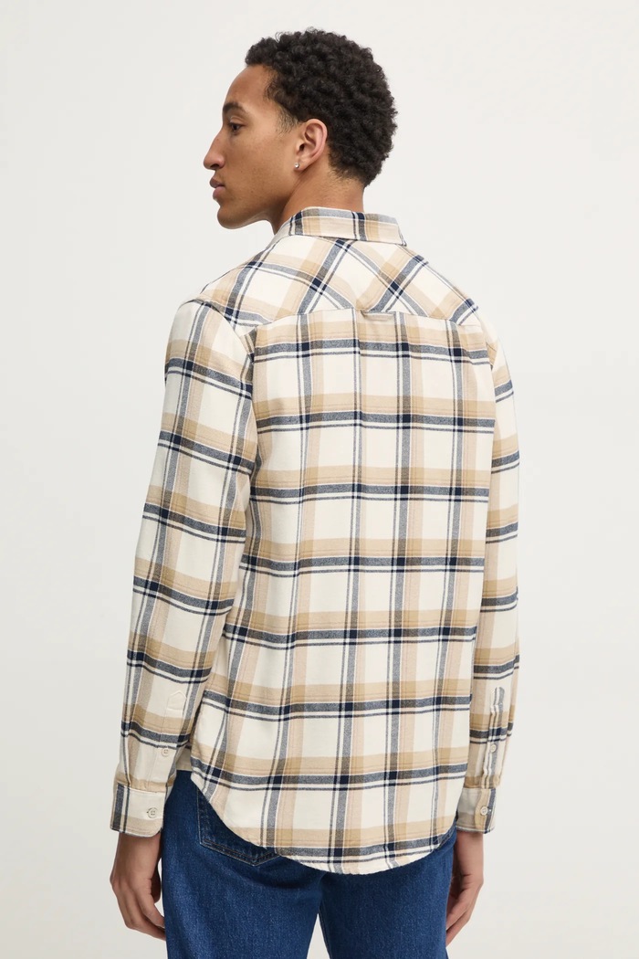 Košile Tommy Jeans béžová DM0DM20670