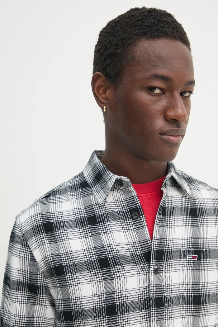 Košulja Tommy Jeans DM0DM20670 crna